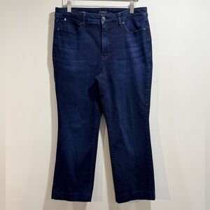 Talbots Women’s Dark Blue Barely Boot Straight Leg Jeans Size 12P